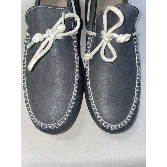 Cole Haan Grand O’s Men’s Driving Mocs Size 13 M Gray Leather Going Out Party - Picture 7 of 12